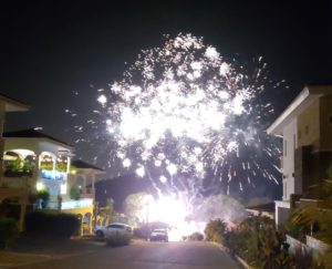 Tucan fireworks grand finale on New Year